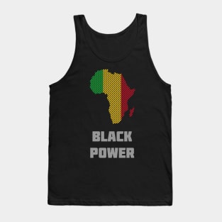 Black Power Tank Top